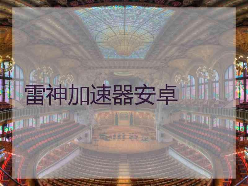 雷神加速器安卓