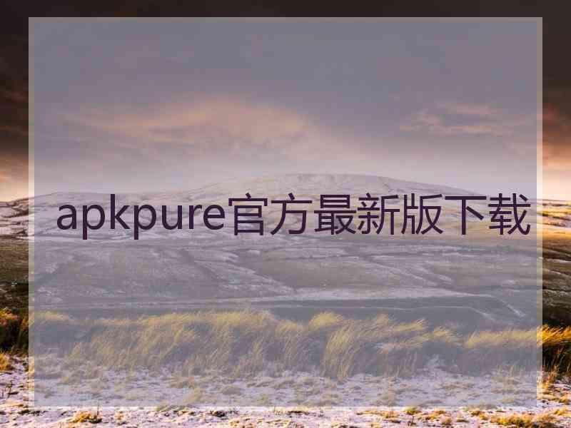 apkpure官方最新版下载