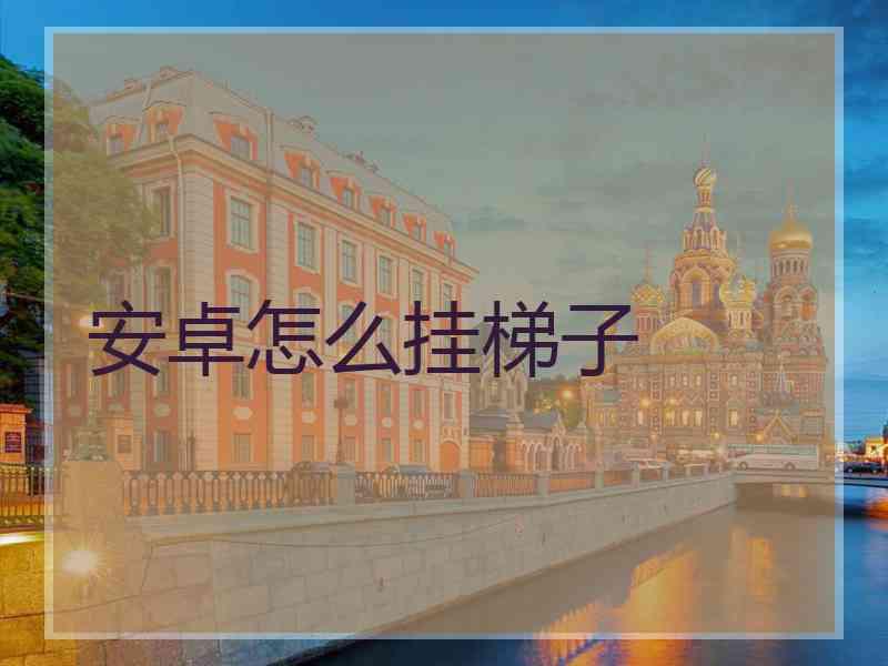安卓怎么挂梯子