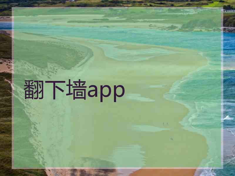 翻下墙app