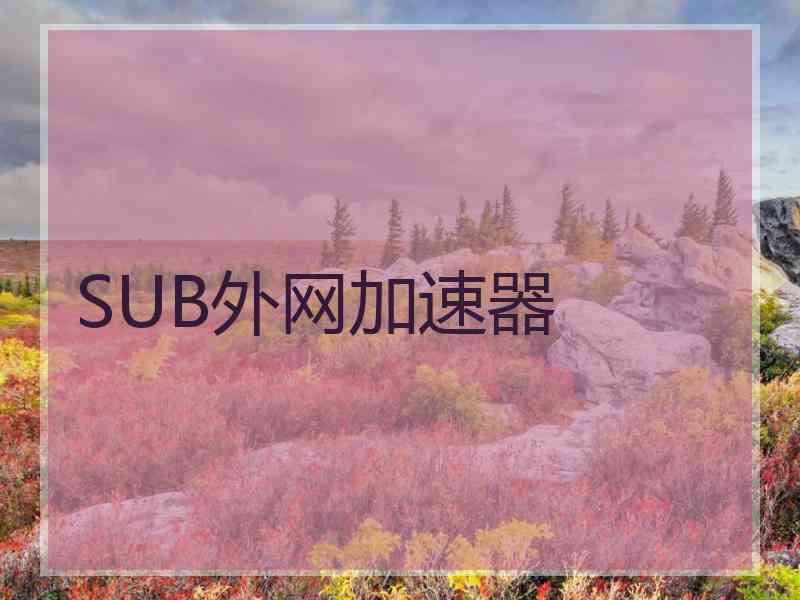 SUB外网加速器