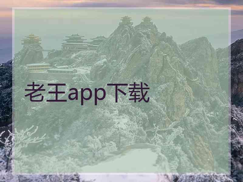老王app下载