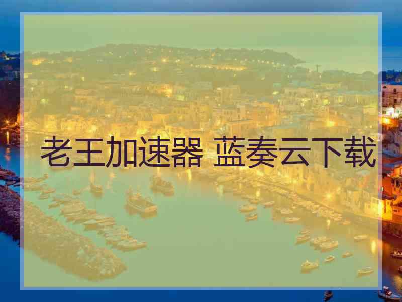 老王加速器 蓝奏云下载