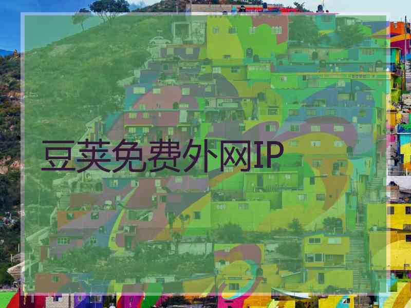 豆荚免费外网IP