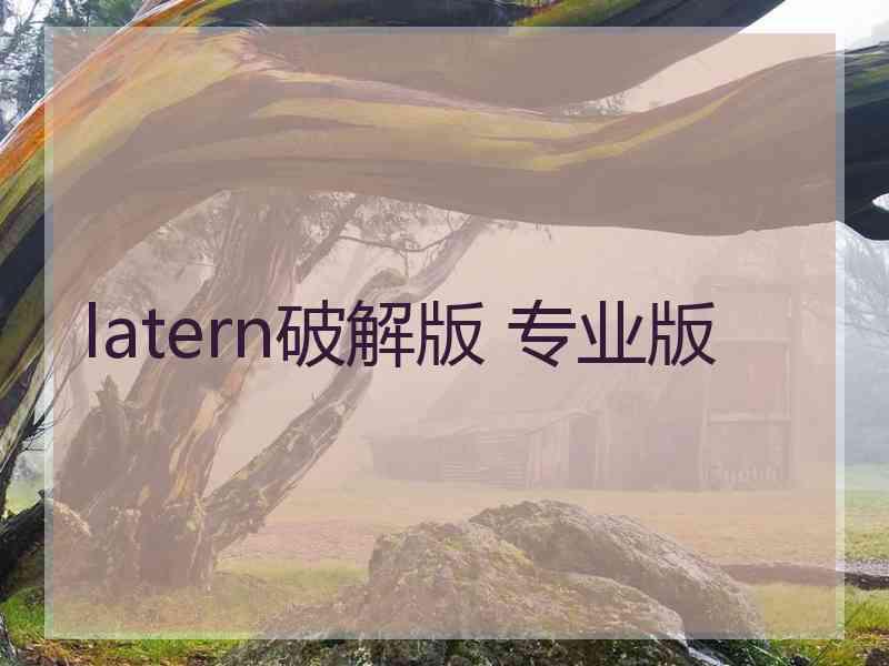 latern破解版 专业版