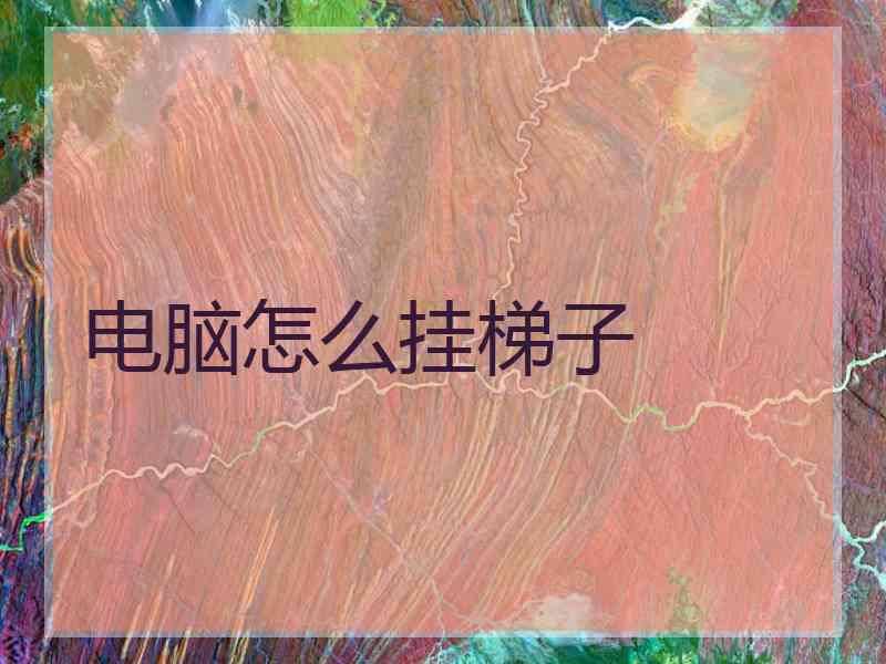 电脑怎么挂梯子