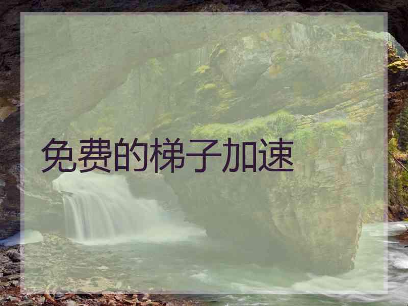 免费的梯子加速