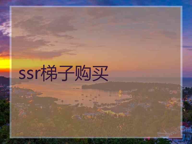 ssr梯子购买