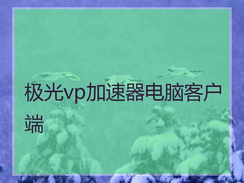 极光vp加速器电脑客户端