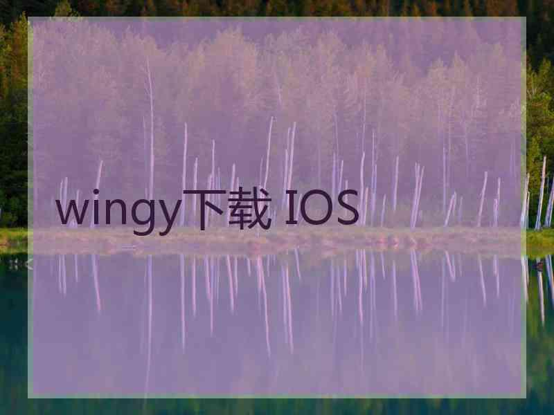 wingy下载 IOS