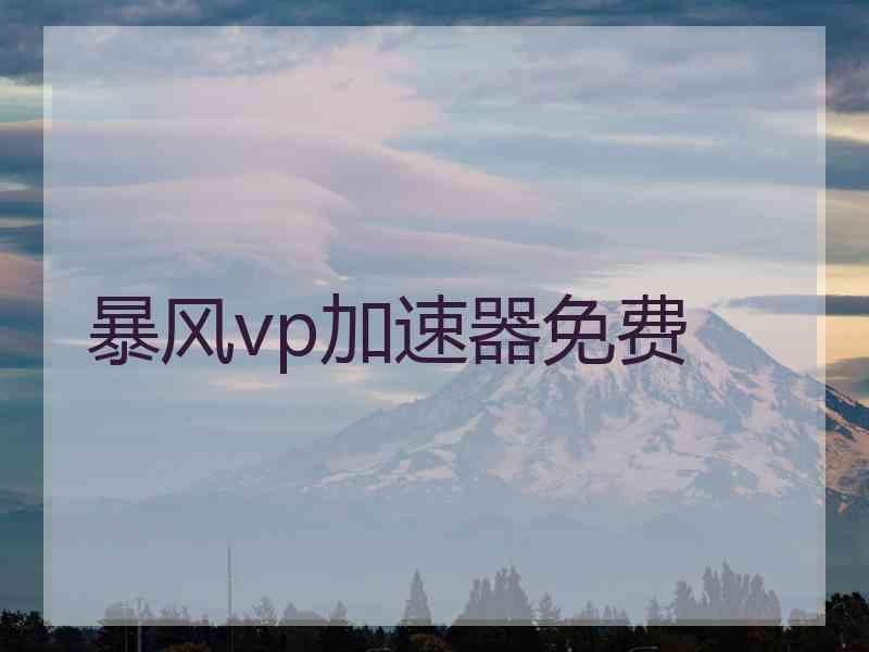暴风vp加速器免费
