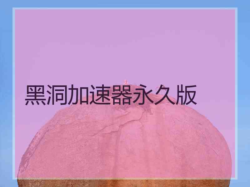 黑洞加速器永久版