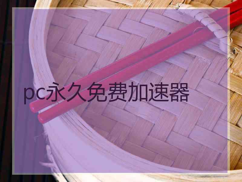 pc永久免费加速器