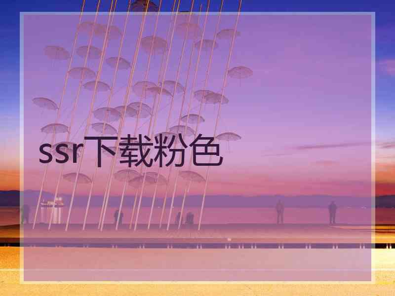 ssr下载粉色