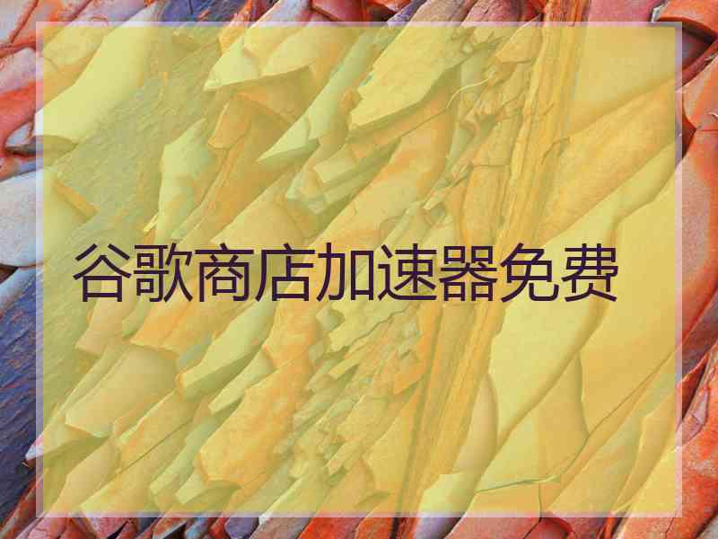 谷歌商店加速器免费