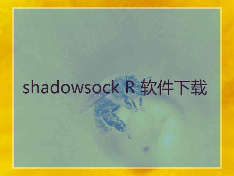 shadowsock R 软件下载