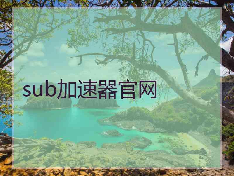 sub加速器官网