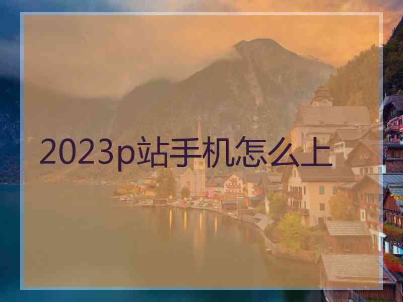 2023p站手机怎么上