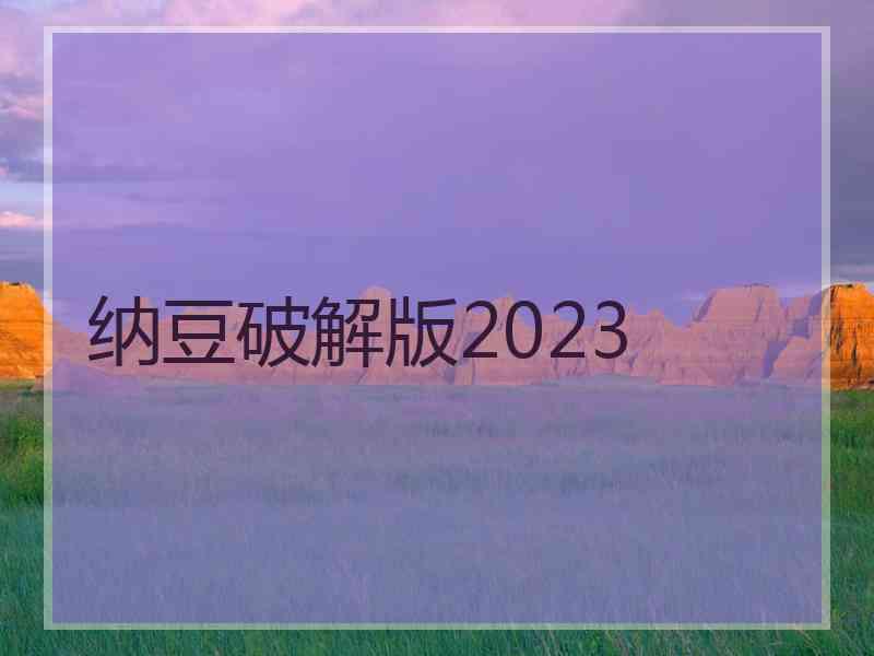 纳豆破解版2023