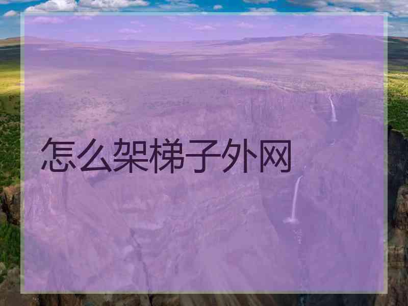 怎么架梯子外网