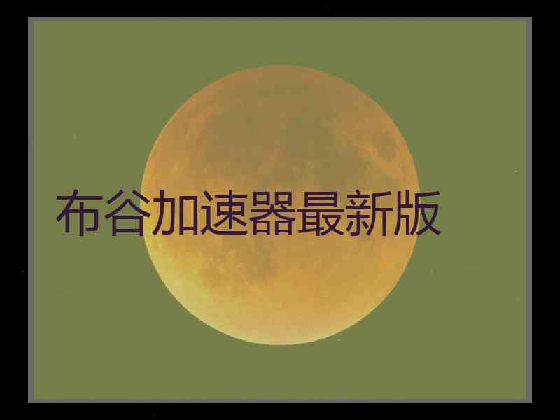 布谷加速器最新版