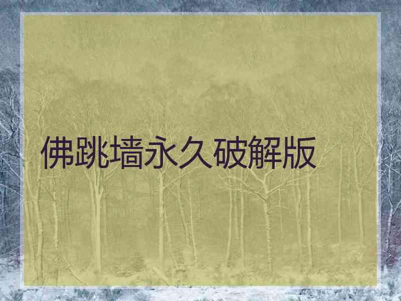 佛跳墙永久破解版