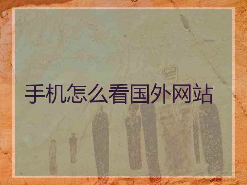 手机怎么看国外网站