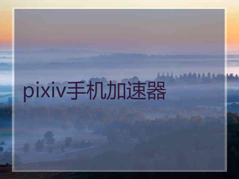 pixiv手机加速器