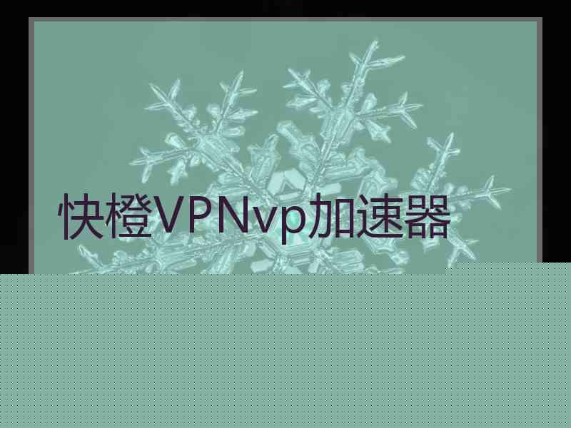 快橙VPNvp加速器